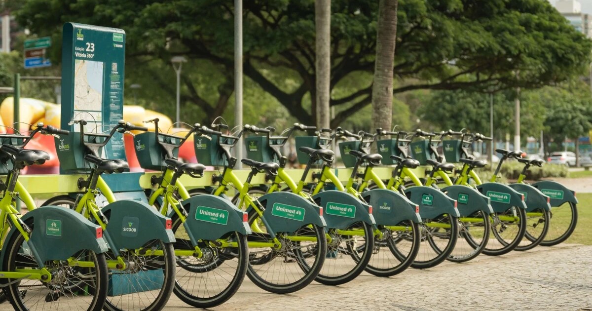 Bicicletas compartilhadas ficam gratuitas na Grande Vitória no Dia sem Carro