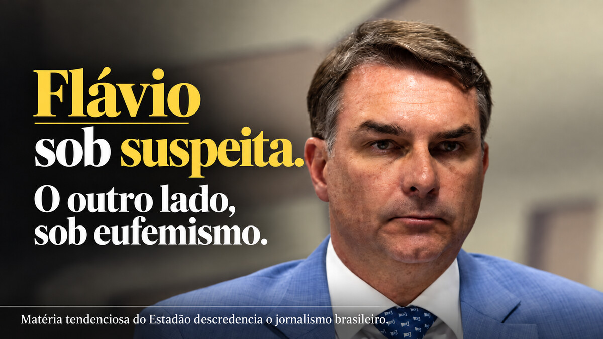 Flávio sob suspeita. O outro lado, sob eufemismo