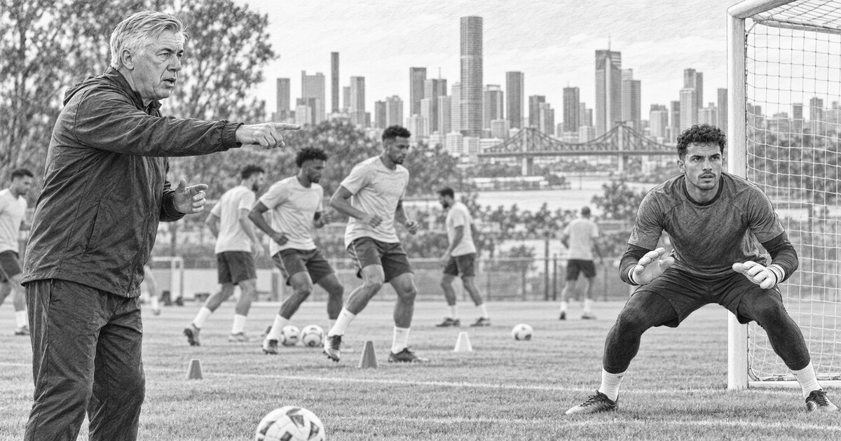 Ancelotti testa Otávio no gol antes de novo duelo com a Austrália