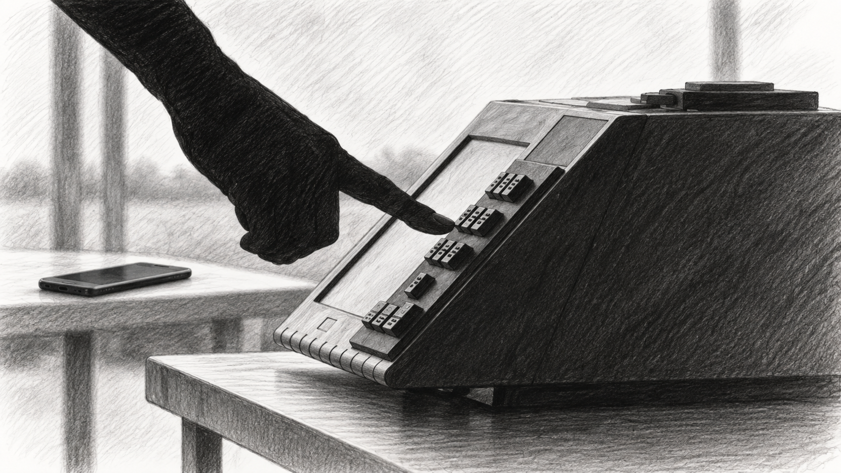 Celular fica fora da cabine para proteger sigilo do voto