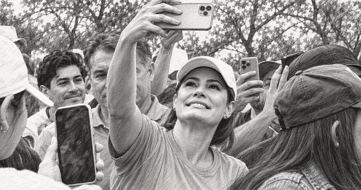 Michelle encerra campanha em carreata no DF