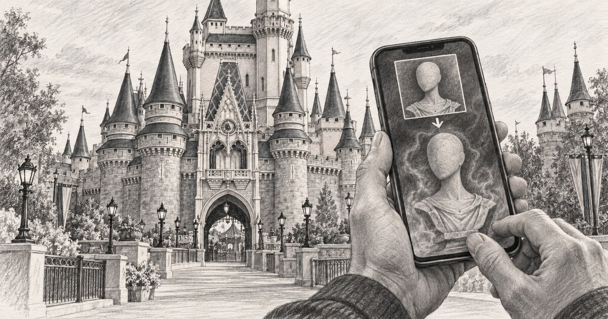 Foto fantasma com IA divide visitantes da Disney