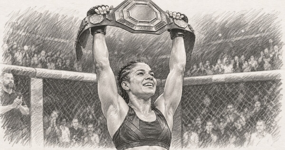 Natália Silva conquista cinturão inédito no UFC