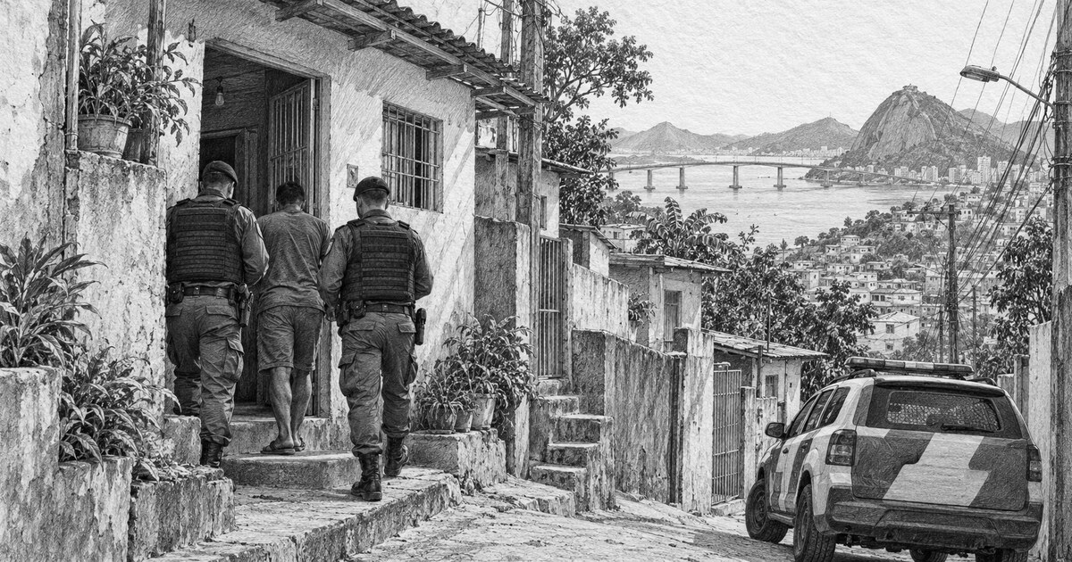 PM prende suspeito escondido em casa em Vitória