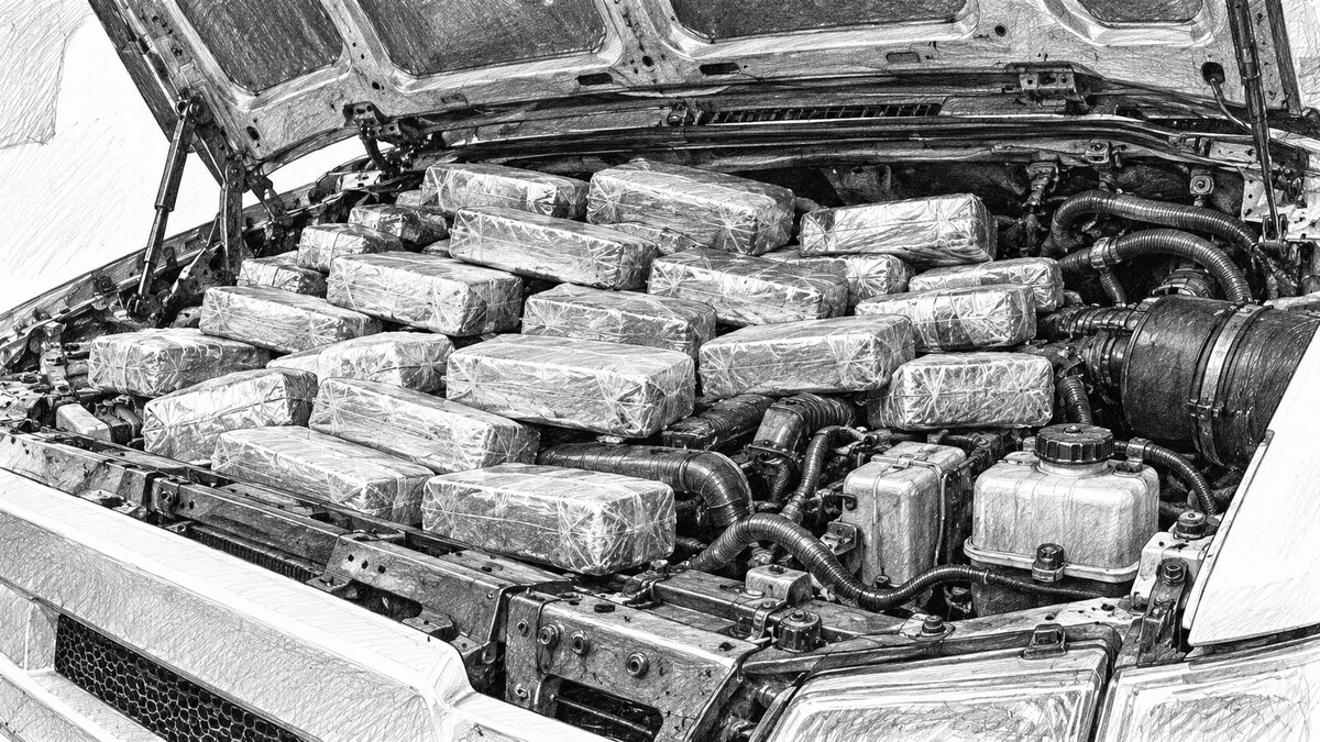 PF encontra 41,5 kg de cocaína em caminhão na Serra