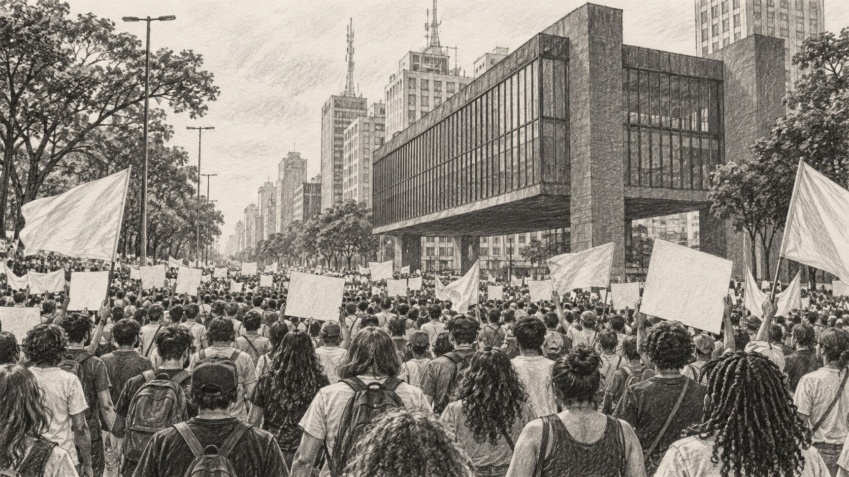 Lula participa de marcha na Paulista e defende fim da escala 6x1