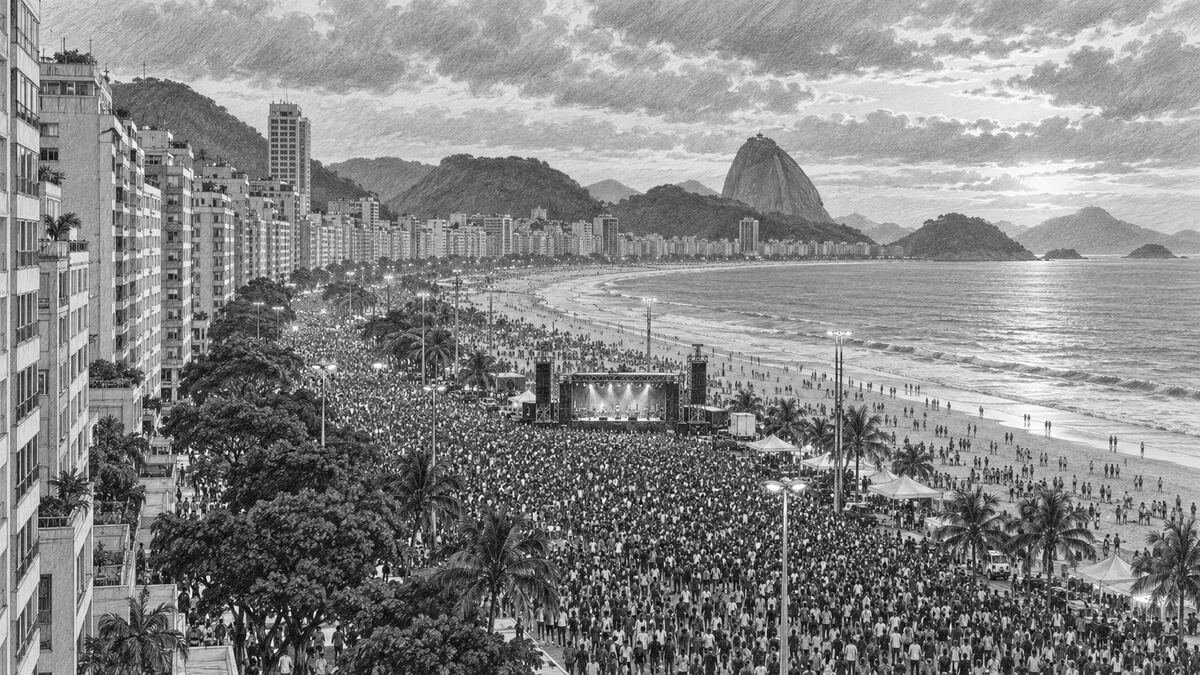 Ato musical ocupa Copacabana a uma semana do segundo turno