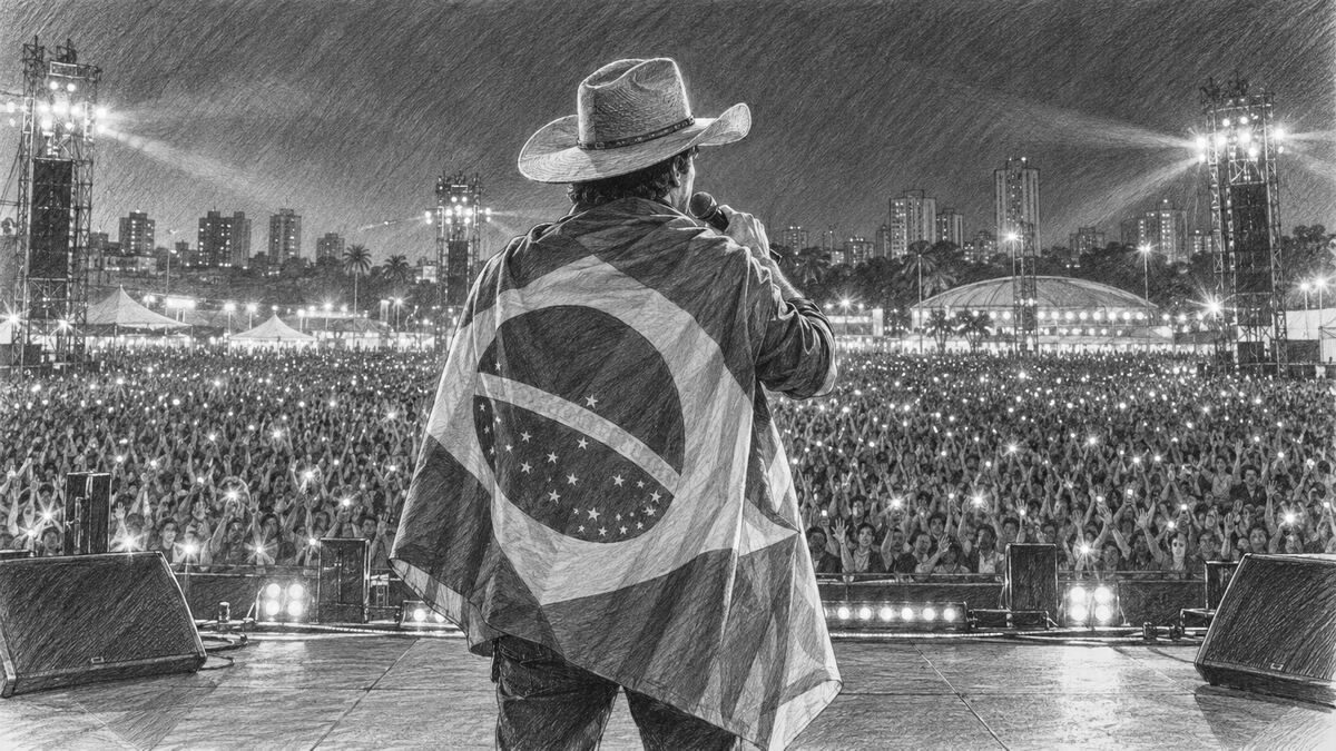 Leonardo declara apoio a Flávio durante show