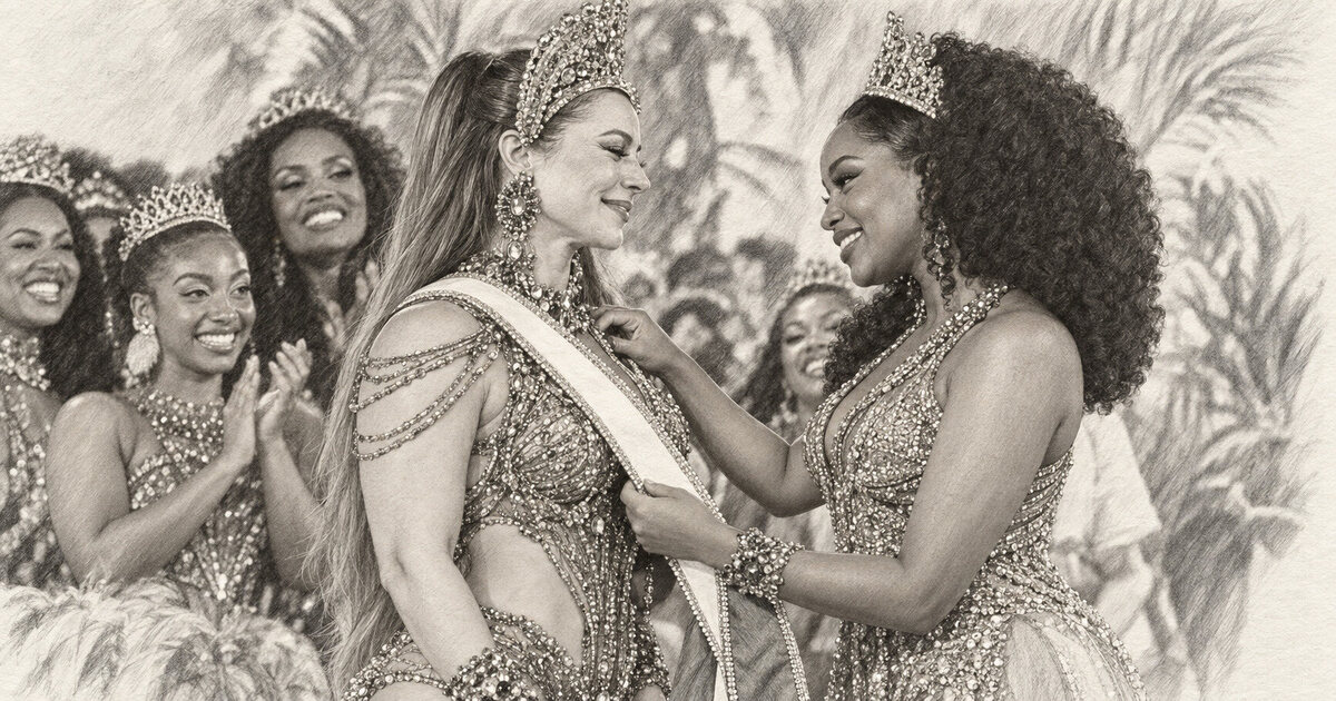 Paolla Oliveira assume bateria da Imperatriz em Ramos