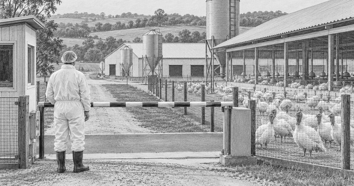 Foco de Newcastle interdita granja de perus em SC