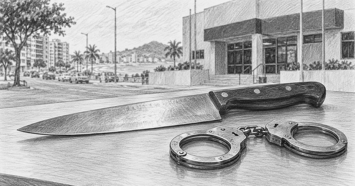 Homem com faca é preso após ameaças em Guarapari