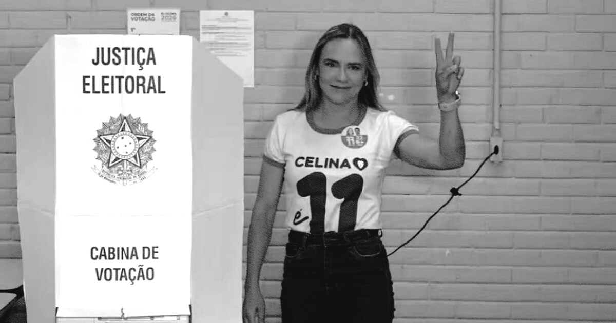 Celina Leão, candidata ao governo do DF, vota no 2º turno em Brasília