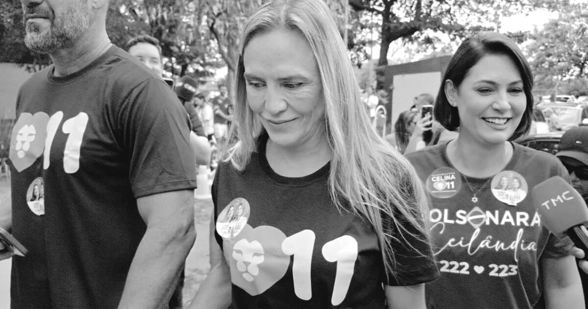 Celina vota no Lago Norte acompanhada de Michelle Bolsonaro e Bia Kicis