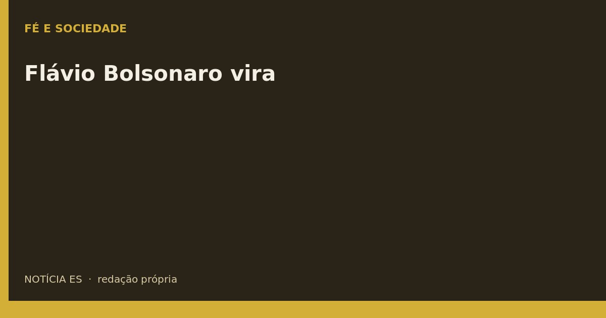 Flávio Bolsonaro vira