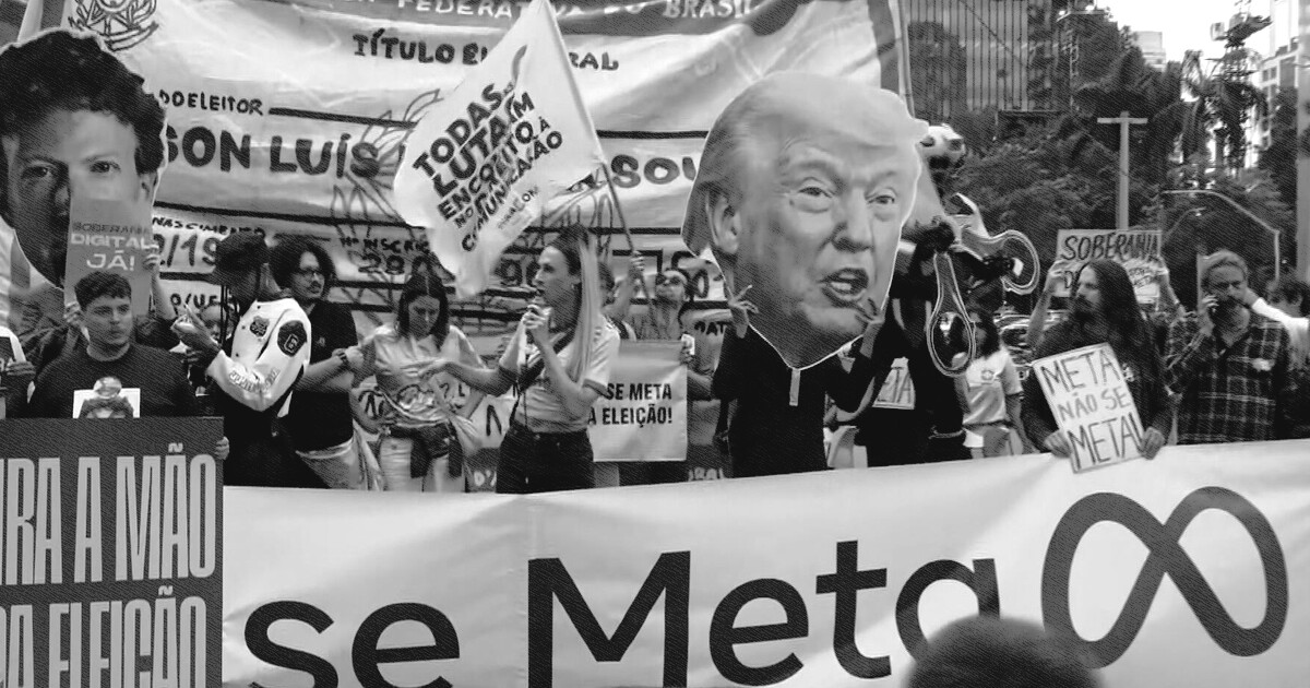 Manifestantes protestam em frente à sede da Meta em SP contra suposta interferência nas eleições | G1