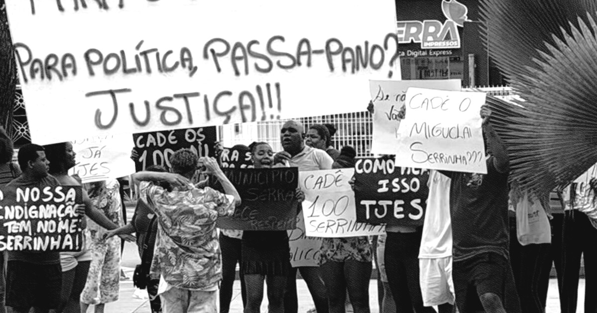 Protesto contra volta de vereador termina em tumulto e uso de spray de pimenta na Serra
